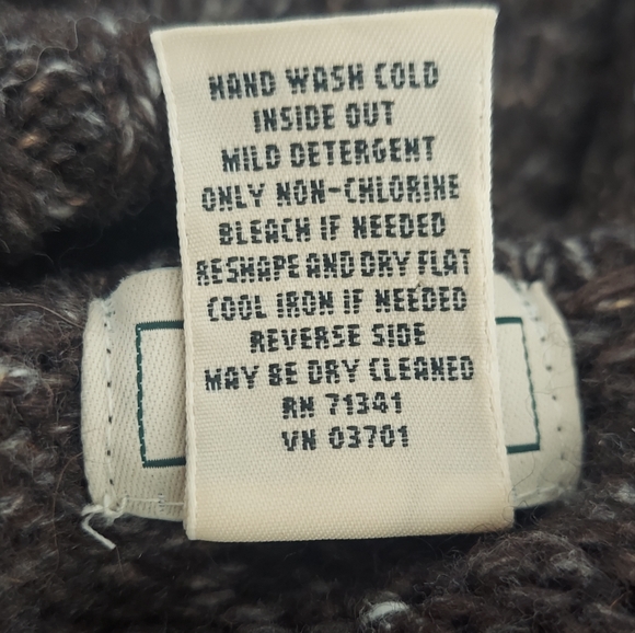 LL Bean gray wool turtleneck. Medium - Picture 5 of 6